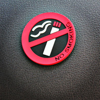 汽车用品 车内禁烟贴禁止吸烟(NO SMOKING)标志贴 警示贴