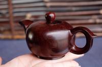 印度小叶紫檀贵妃壶把把壶手把件茶壶摆件木雕工艺品文玩文房用品
