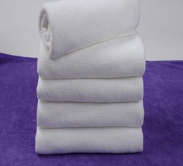 白色非纯棉酒店宾馆美容洗浴足疗工业一次性纤维毛巾特价批发包邮