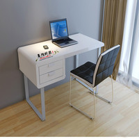 定制烤漆书桌白色钢琴烤漆电脑桌现代简约办公桌台式家用书桌特价