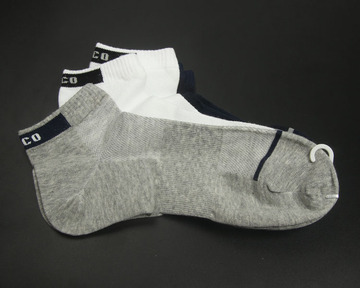 新款 舒适棉质休闲运动袜 低帮男款 短袜男士船袜W613