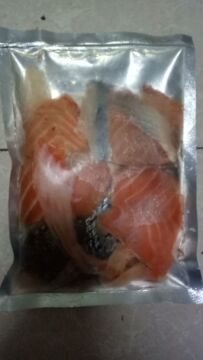 挪威三文鱼边角料泰迪贵宾加菲猫自制狗粮天然食材美毛补钙