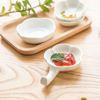 日式陶瓷餐具小碟子创意调料碟味碟樱花碟子蘸料碟酱油碟3件套