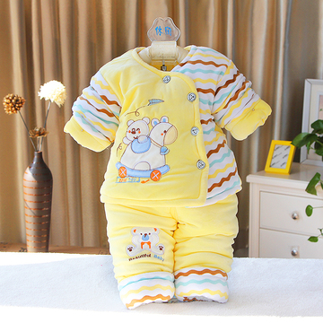 【天天特价】婴儿棉衣套装秋冬装新生儿棉服套装加厚男女宝宝冬装