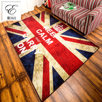 英伦风米字旗英国旗地毯客厅卧室茶几沙发地垫复古做旧时尚创意