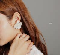 韩版时尚夸张花朵花蕊气质耳环耳钉耳坠耳饰品包邮