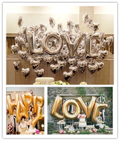 40寸大号铝膜英文字母气球LOVE求婚结婚生日派对装饰铝箔气球包邮
