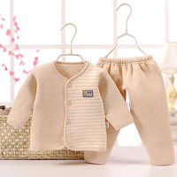 新生婴儿保暖内衣套装宝宝系带加厚春秋冬款纯棉夹棉和尚衣服