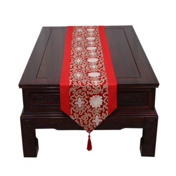 新古典桌旗盖布织锦缎茶几布艺中式美式欧式现代圆形餐桌布餐垫套