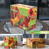 8-10斤装水果通用包装手提礼品彩盒枇杷桃樱桃纸箱子厂家批发现货