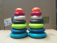 美国B.Toys套圈堆环堆叠玩具宝宝益智玩具水漂石堆环叠叠乐层层叠