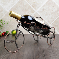 欧式创意葡萄酒瓶架个性三轮红酒架酒柜餐厅铁艺摆件客厅酒具摆设