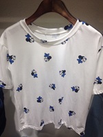 TiTi家2015年夏季新款可爱米妮头像休闲T恤