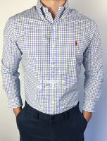美国正品代购Polo Ralph Lauren男士SLIM FIT修身长袖衬衫衬衣