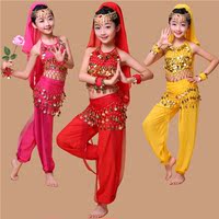 新款儿童舞服印度舞演出服新疆舞表演服女童肚皮舞民族演出服装