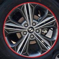 现代 IX25改装轮毂贴ix25 车轮贴 装饰贴 贴花 专用碳纤保护贴