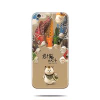 苹果创意鲤鱼招财猫iphone6s/5s/5se个性可爱萌卡通6plus硅胶软壳