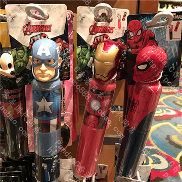 香港迪士尼代购 美国队长钢铁侠蜘蛛侠 卡通儿童餐具勺叉筷子套装