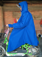户外成人学生带袖雨披加肥加大自行车电动车摩托车徒步防雨服雨衣