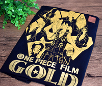 【正版周边】COSTAR海贼王T恤原装进口2016剧场版GOLD黑衣战斗服