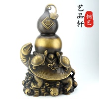 中式礼品镇宅铜葫芦摆件风水纯铜摆件家居饰品仿古青铜器工艺品